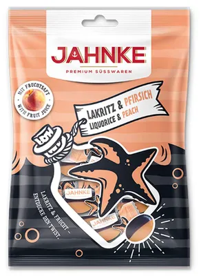 Produktbild von Jahnke Lakritz & Pfirsich 125g