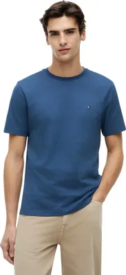 Zdjęcie produktu dla Koszulka męska Tommy Hilfiger, krótki rękaw, sezonowa, jednolity kolor, okrągły dekolt