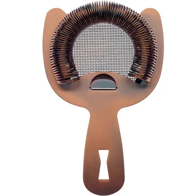 Productafbeelding van Fijne Mesh Zeef - Bar Zeef - Cocktails Maken - Geïntegreerde Tanden - 6 Inch - Antiek Koper