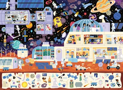 Immagine prodotto di Nathan puzzle 150 pezzi - Nello spazio