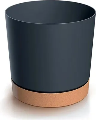 Zdjęcie produktu dla Dpod110-S433/4665W Doniczka Okrągła Tubo Pm Antracyt Osłonka Z Podstawką