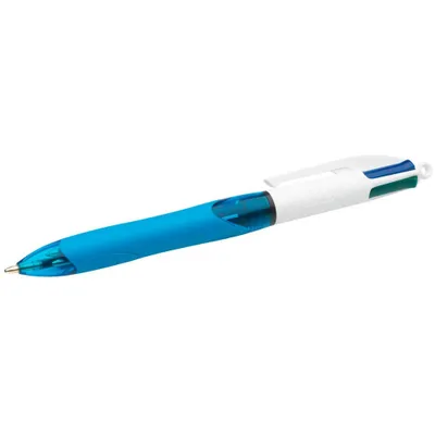 Zdjęcie produktu dla BIC 8871361 4-kolorowy długopis 4 Colours GRIP Medium niebieski Kolor pisma sortowany według kolorów