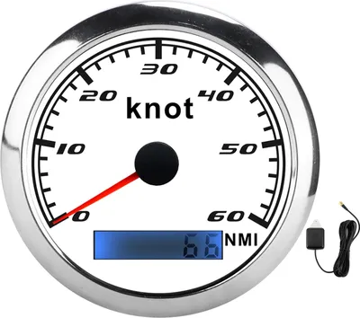 Obrázek produktu pro GPS tachometr ukazatel rychlosti digitální IP67 vodotěsný s anténou univerzální pro osobní a nákladní automobily a lodě 9-30 V DCWHITE