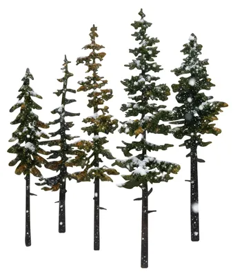 Metallener Tannenbaum Wanddeko, Weiß-Grün, 39,1 x 19,5 cm