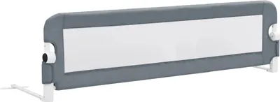 Produktbild von vidaXL Kleinkind-Bettschutzgitter Grau 120x42 cm Polyester