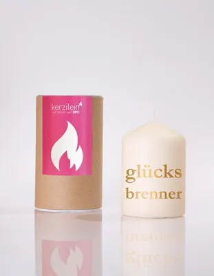 Produktbild von Flämmchen, gold "GLÜCKSBRENNER"