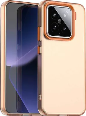 Produktbild von Handyhülle für Xiaomi 15 Pro Schlank Durchscheinend Matt Stoßfest Schutzhülle Orange