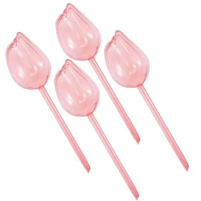 Produktbild von Tulpen Bewässerungskugeln 4er Set 190ml, automatische Pflanzenbewässerung, dekorative Wasserspender für Topfpflanzen & Kräuter