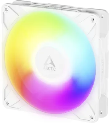 Produktbild von ARCTIC Freezer P14 Pro Reverse A-RGB (White) - 140 mm A-RGB PWM-Lüfter mit Kabelsplitter