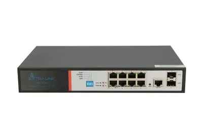 Imagen del producto de Extralink EX.8222, Gestionado, L2/L4, Gigabit Ethernet (10/100/1000), Soporte para alimentación a través de Ethernet (PoE), Instalación en rack, 1U