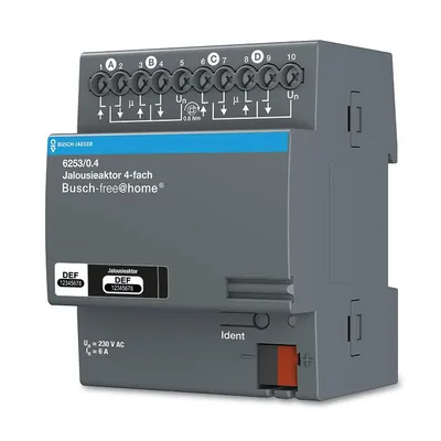 Produktbild von Busch-Jaeger Jalousieaktor 4-fach 6253/0.4 2CKA006220A0029