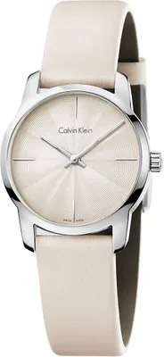 Produktbild von Calvin Klein K2G231XH Damen-Armbanduhr, Edelstahl-Gehäuse, Leder-Armband