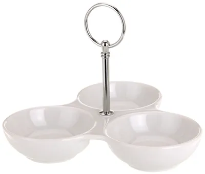 Obrázek produktu pro Porcelánové misky na omáčky, poklesy a občerstvení - 3 kusy