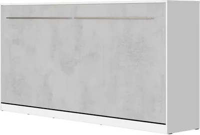 Produktbild von SMARTBett Schrankbett Standard  Weiss/Beton 90 Horizontal