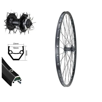 Produktbild von Vorderrad 27,5" MTB Disc DC19 schwarz Black Dingo 584-19 Scheibenbremse 6-Loch