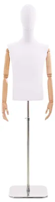 Obrázok produktu pre vidaXL Nastaviteľný figurín 170-218 cm so stojanom, pánsky, vyrobený z polypropylénu (PP)