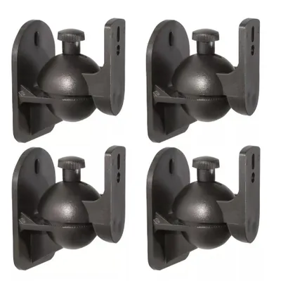 Produktbild von 4x ARLI Wandhalter für Lautsprecher schwarz I Universal Wandhalterung Boxen Wand Halter Halterung