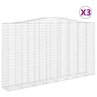 Immagine prodotto di Cesti Gabbioni ad Arco 3 pz 400x50x220/240 cm Ferro Zincato