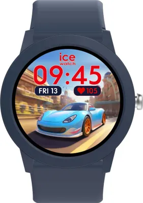 Productafbeelding van ICE SMART Junior RD 3.0: Smartwatch met Amoled-display, rond model, siliconen band, blauw, van Ice-Watch
