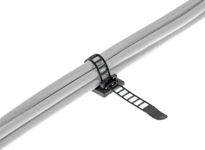 Produktbild von InLine® Kabelbinder Bündelklemme 94mm, schwarz, 10 Stück