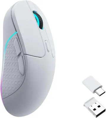 Produktbild von Gaming Maus Tri-Mode 2,4G/Bluetooth 5.1/USB-C PAW3395-Sensor mit 26.000 DPI, 6 programmierbare Tasten | 79g Ultra-Leichtgewicht & Ergonomisches Design