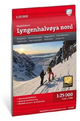Produktbild von Lyngenhalvoya nord - Hoyfjellskart