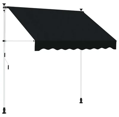 Obrázek produktu pro Manuální zatahovací markýza Černá 350 cm