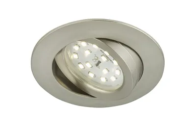 Produktbild von Briloner LED Einbauleuchte Matt-Nickel 5,5W Ø82mm 3000k Einbaustrahler Rund