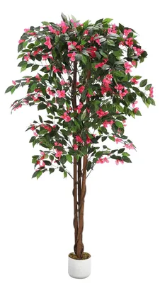 Obrázek produktu pro GarveeLife Umělá bougainvillea v květináči, výška 120/160/180 cm, umělá rostlina
