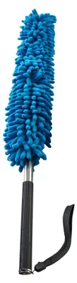 Produktbild von Staubwedel mit ausziehbaremTeleskop-Stiel und flexiblen Köpfen Blau