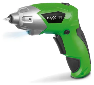 Produktbild von MAXXMEE Akku-Schrauber inkl. 30 Bits - Variabler Knick-Griff - grün/schwarz