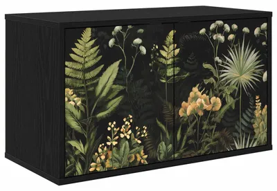 Image de vidaXL Meuble TV mural RHENEN, 69 x 33 x 40 cm, en panneaux de particules