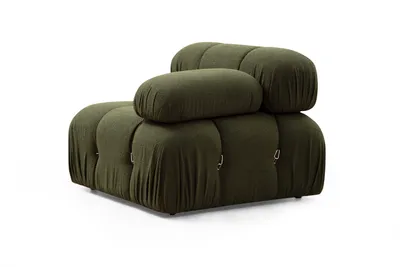 Image de Hanah Home, Bubble 1R - Green, Canapés classiques, Canapé 1 place, vert, polyester, 95 x 75 x 95 x cm
