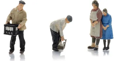 Produktbild von Artitec 5870050 - H0 / 1:87 - Milchmänner mit Kundinnen - Neu