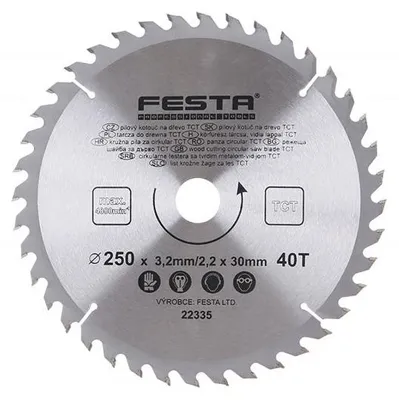 Obrázek produktu pro Kotouč pilový FESTA 22335 SK 250/3,2/30mm 40T