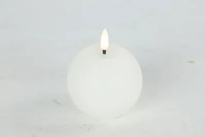 Immagine prodotto di Countryfield LED candela a globo bianca 8x8x9,5 cm - illuminazione d'atmosfera