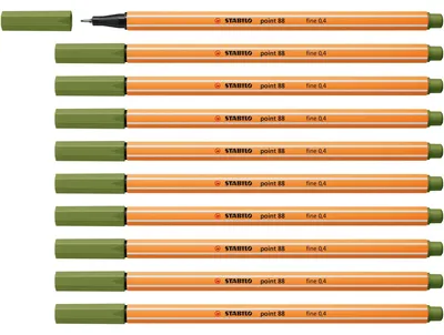 Obrázok produktu pre Liner, 0,4 mm, STABILO "Point 88", machovo zelený