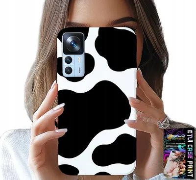 Obrázek produktu pro Pouzdro Pro Xiaomi 12T / 12T Pro - Černobílé Kravské Nášivky, Módní Vzory