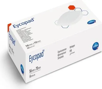 Produktbild von Hartmann Eycopad Augenkompr ust 56x70mm P50 | Packung (50 Stück)