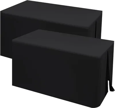 Obrázek produktu pro Sada dvou ubrusů, rozměry 180 x 75 x 73 cm, barva černá, materiál vhodný pro praní, ideální na party