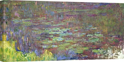 Immagine prodotto di Quadro su tela - Claude Monet, Ninfee al tramonto - 140x70 cm