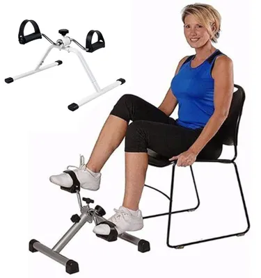 Obrázok produktu pre Pedálový trenažér na domáce cvičenie nôh a rúk rehabilitácia zlepšenie krvného obehu nastaviteľný odpor kompaktný