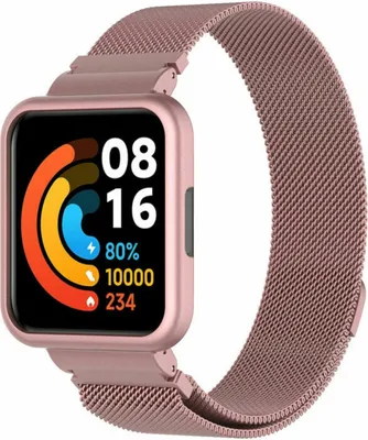 Produktbild von Strap-It Redmi Watch 2 Lite Milanese Armband (Rosa)