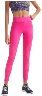 Produktbild von Desigual Damen-Leggings Pink Sport Leopard rosa S