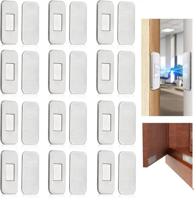 Immagine prodotto di Magneti per mobili, ultra sottili, 12 pezzi, autoadesivi, resistenti alla ruggine