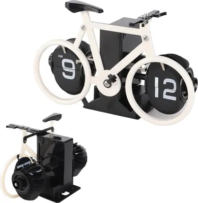 Produktbild von Kreative Tischuhr, Fahrrad-Klappuhr, personalisierte Klappuhr in Fahrradform für den Schreibtisch zu Hause, modische Dekoration, Geschenk-Tischuhr