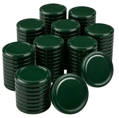Produktbild von Schraubverschluss für Gläser Grüne Verschlusskappe, Durchmesser 82 mm, 100 Stück