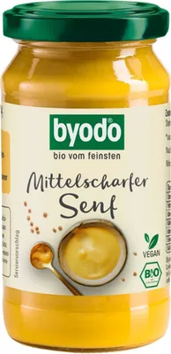 Zdjęcie produktu dla MUSZTARDA ŚREDNIO OSTRA BEZGLUTENOWA200 ml - BYODO