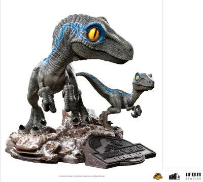 Produktbild von Iron Studios - MiniCo - Jurassic Dominion Blue and Beta 13cm