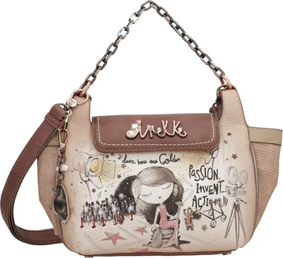 Produktbild von Anekke Umhängetasche Handtasche Hollywood Crossbody Bag With Metal Handle Multicolor mehrfarbig